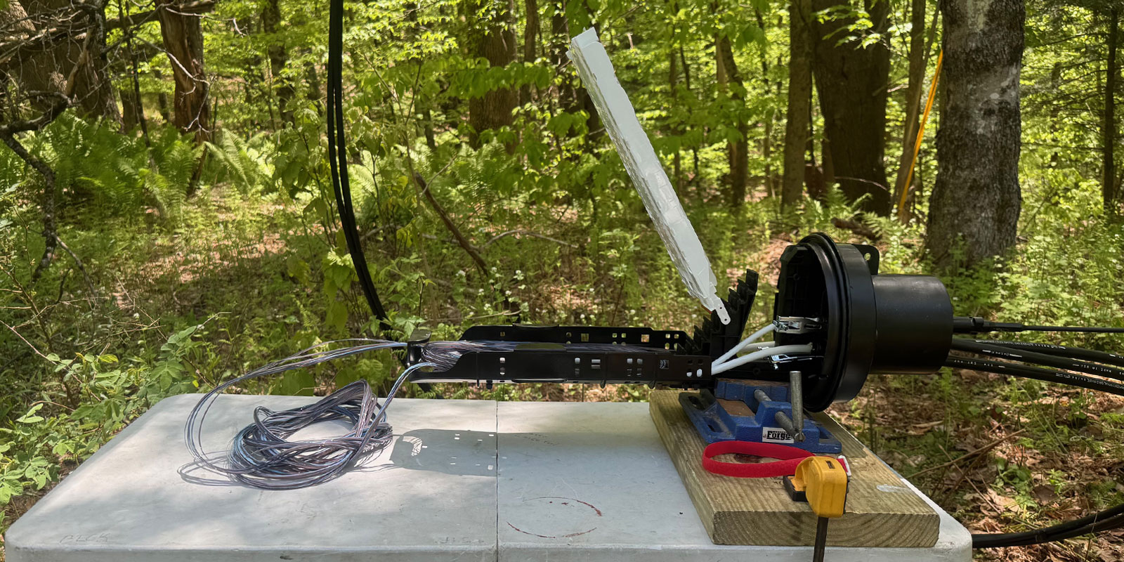 OTDR testing screen